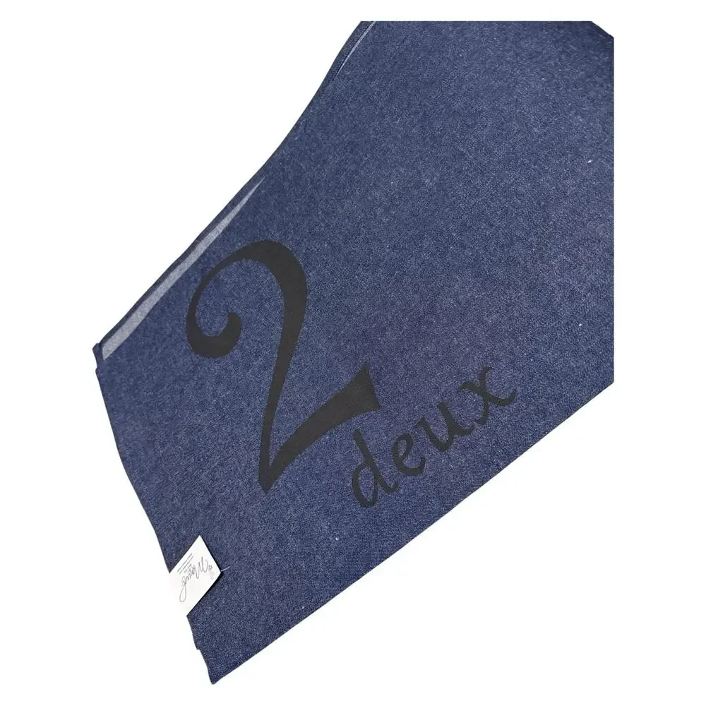 Country French Table Runner Deux 2 Farmhouse Denim Cotton Made in USA 72